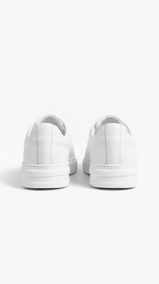 Jumel HAVEN Natural White Leather Slip On Sneakers