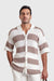 Premium Handmade Off-White/Brown Trichot Shirt