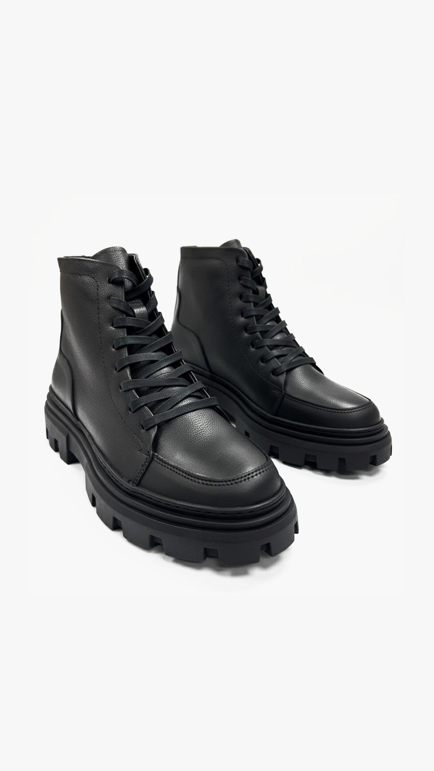 Jumel VANGUARD Black High-Top Leather Boot