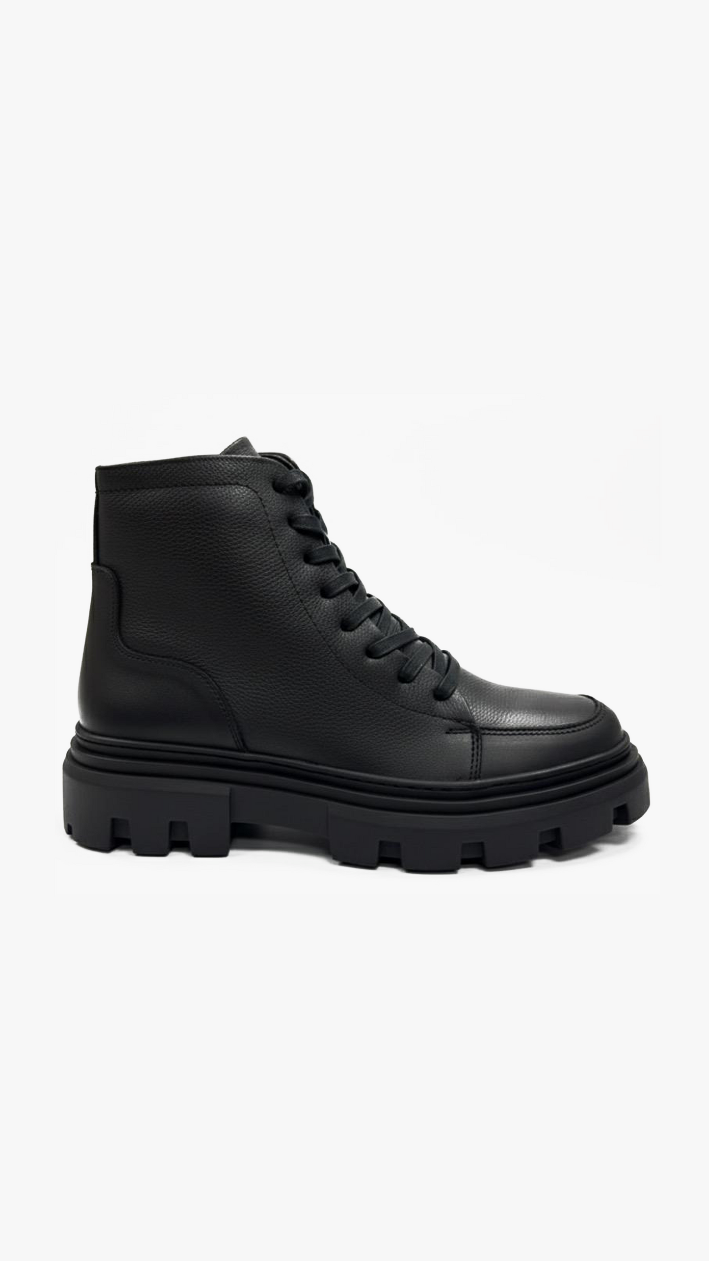 Jumel VANGUARD Black High-Top Leather Boot