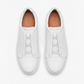 Jumel HAVEN Natural White Leather Slip On Sneakers